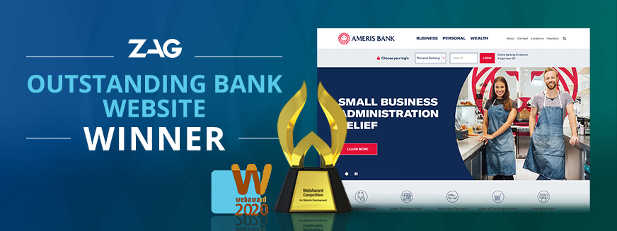 Ameris Bank - Outstanding Bank Website WebAward
