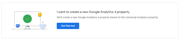 create GA4 property