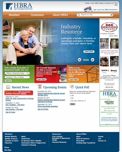 HBRA's new website