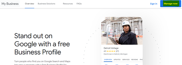 manage now for google my business