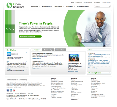 Open Solutions new website