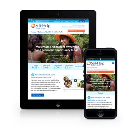 Self Help responsive website redesign