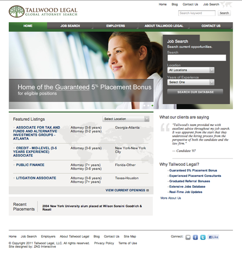 Tallwood Legal's new website
