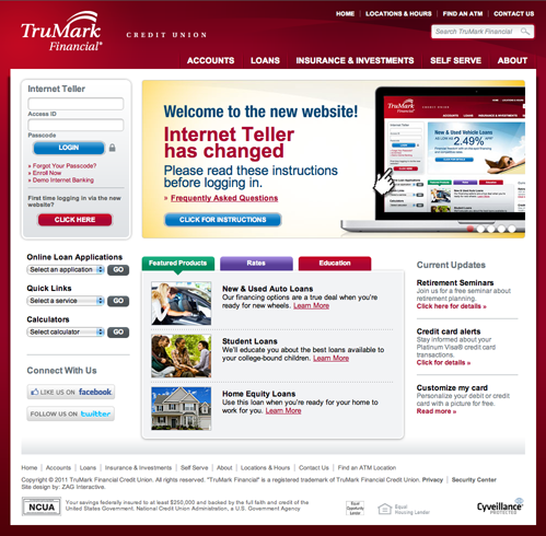TruMark Financial's new website