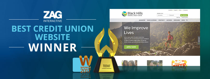 best credit union website webaward