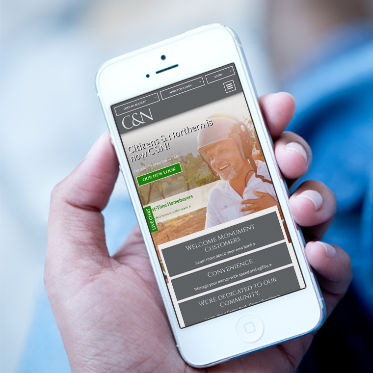 C&N mobile responsive website design
