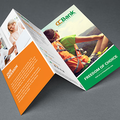capital community bank trifold brochure