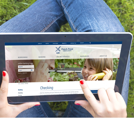Dutch Point FCU - tablet website