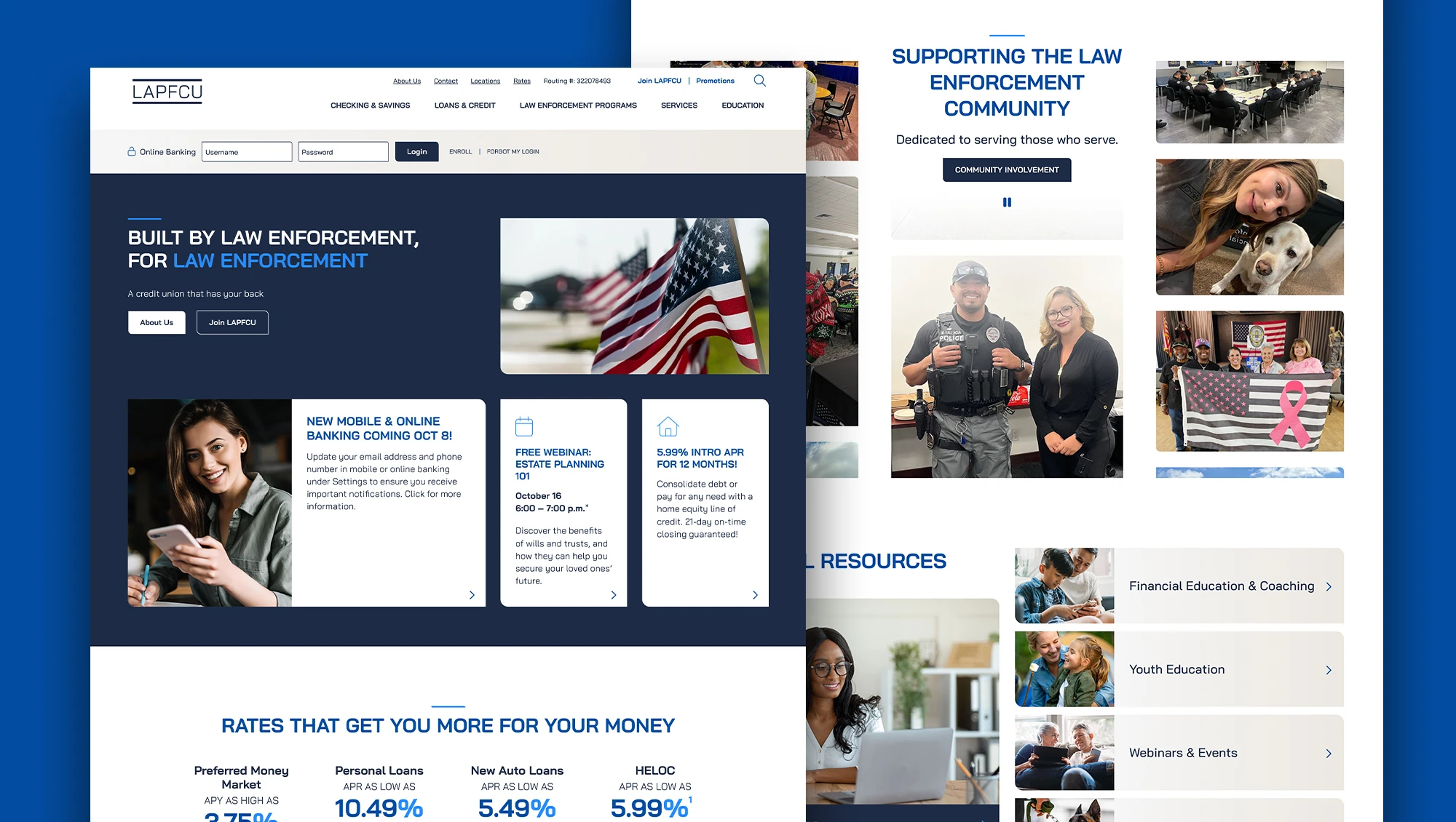 LAPFCU Homepage