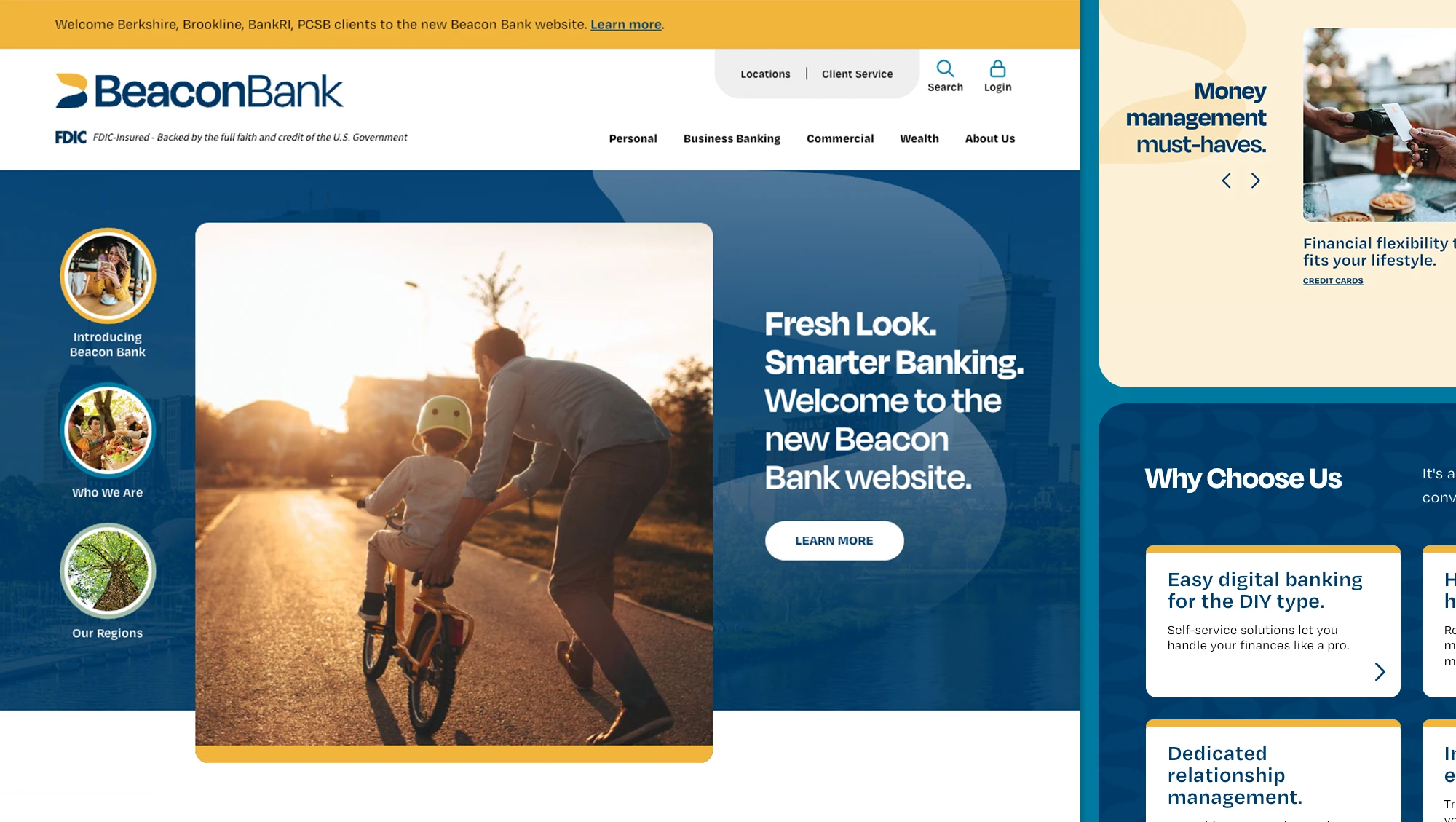 beacon bank home page