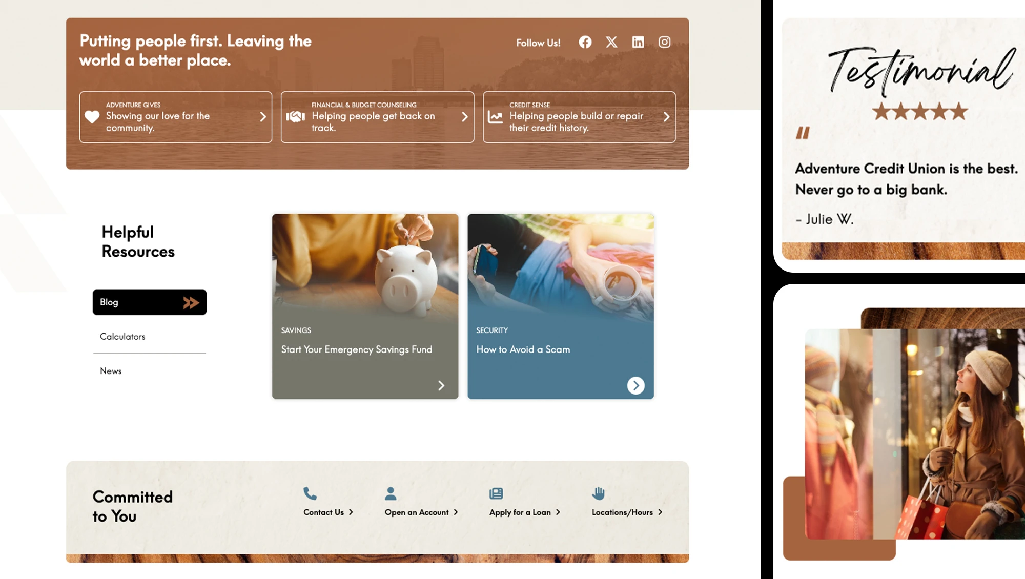 Adventure homepage