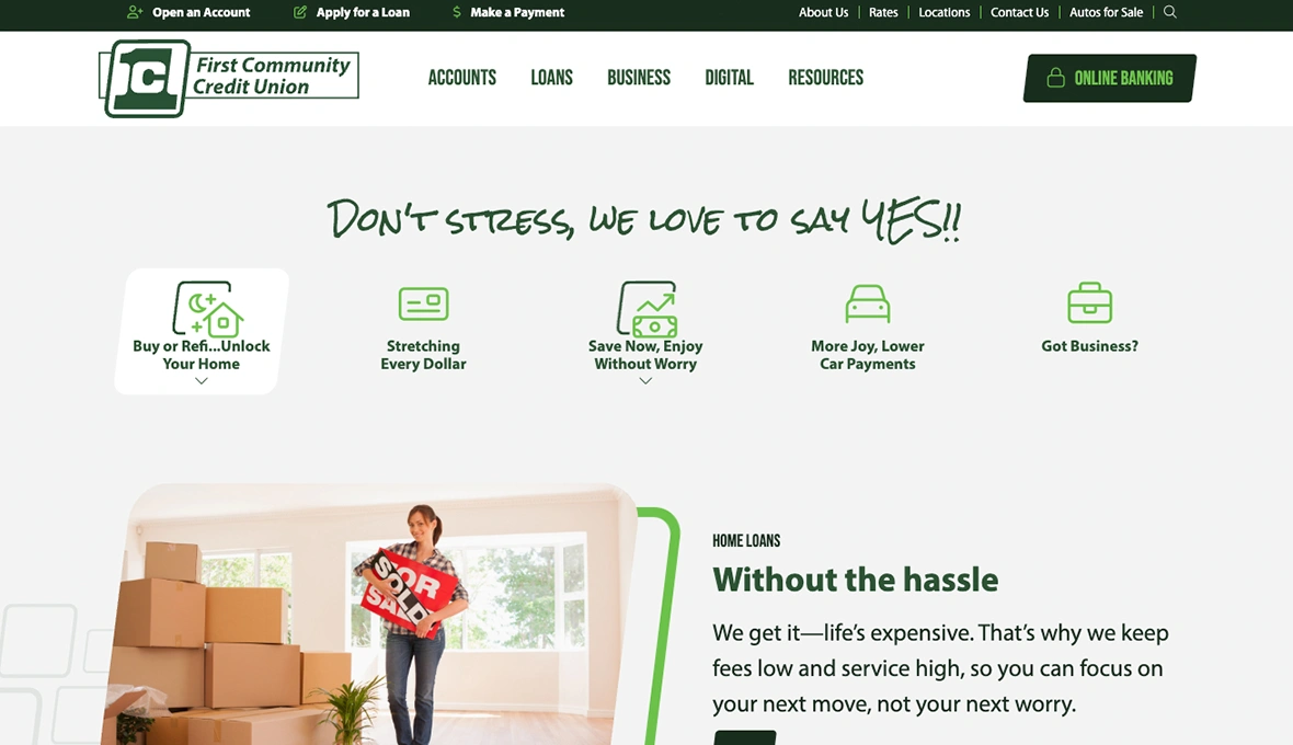 First Community Credit Union | ZAG Interactive