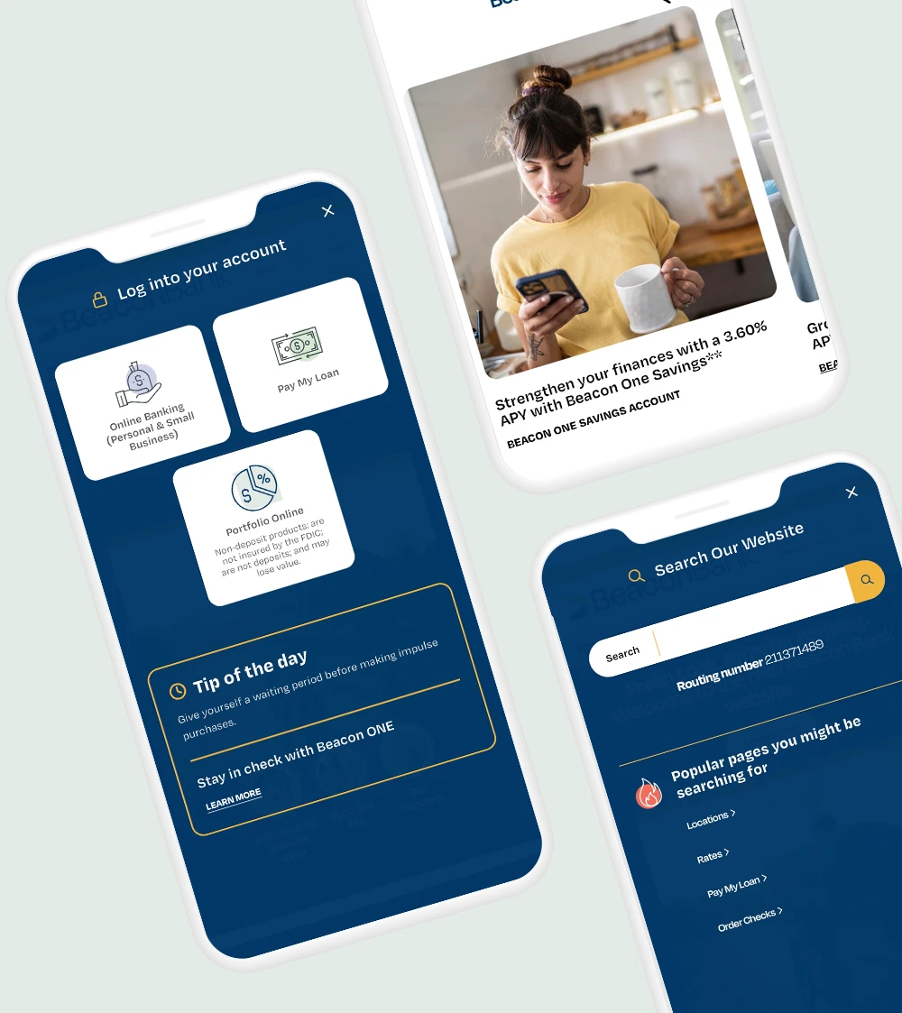beacon bank website example image 1