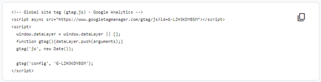 ga4-tag global site tag.