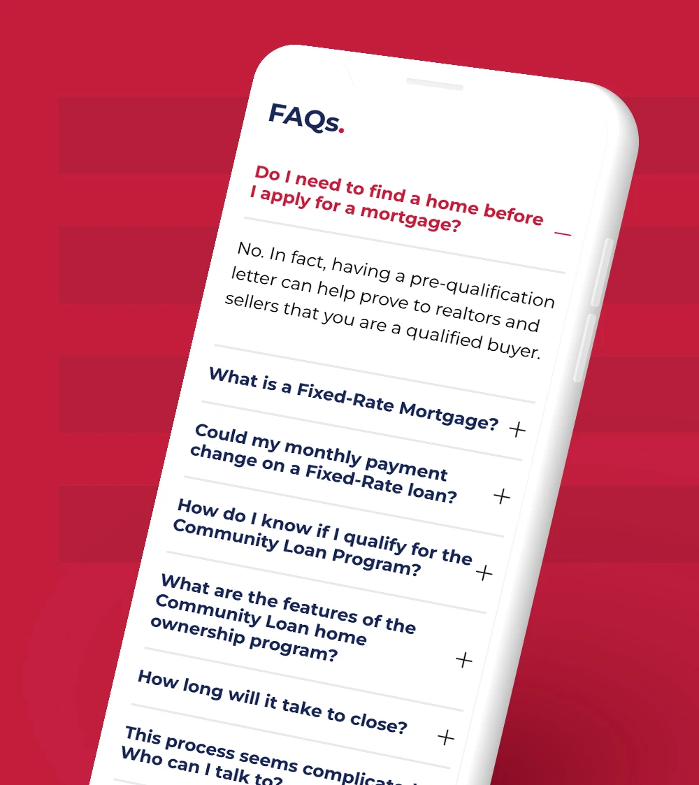AmeriServ FAQs on a mobile phone