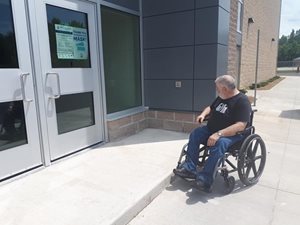 inaccessible door